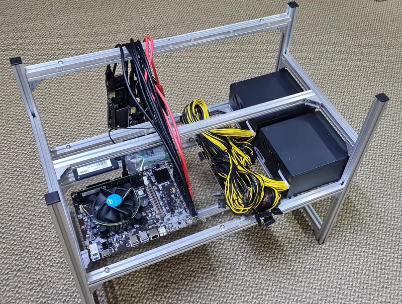 6/8/10/12 GPU Etherium mining rig skeleton, Computers & Tech, Parts ...