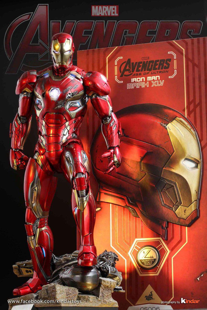 新品開封のみ ホットトイズ QS006 MK45 1/4 Hottoys 出售全新HT 1/4 Iron Man QS006 MK XLV Hot Toys 1:4 Mark 45 Special