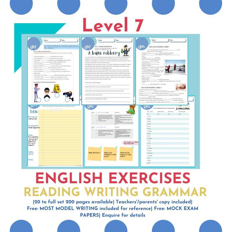 全新中一中二 Level 7 全方位英文練習 F1 2 Level 7 Comprehensive English Exercises 興趣及遊戲 書本 文具 教科書 Carousell 全新中一中二 Level 7 全方位英文練習 F1 2 Level 7 Comprehensive English Exercises 興趣及遊戲 書本 文具 教科書 Carousell