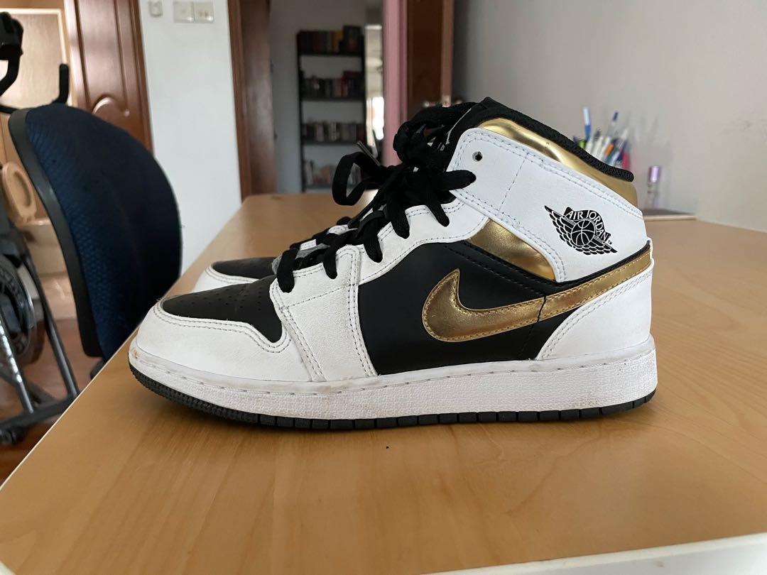 Air jordan 1 store black gold white
