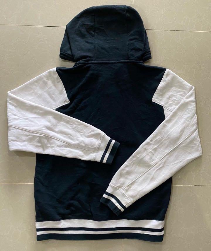 jordan varsity hoodie black and white