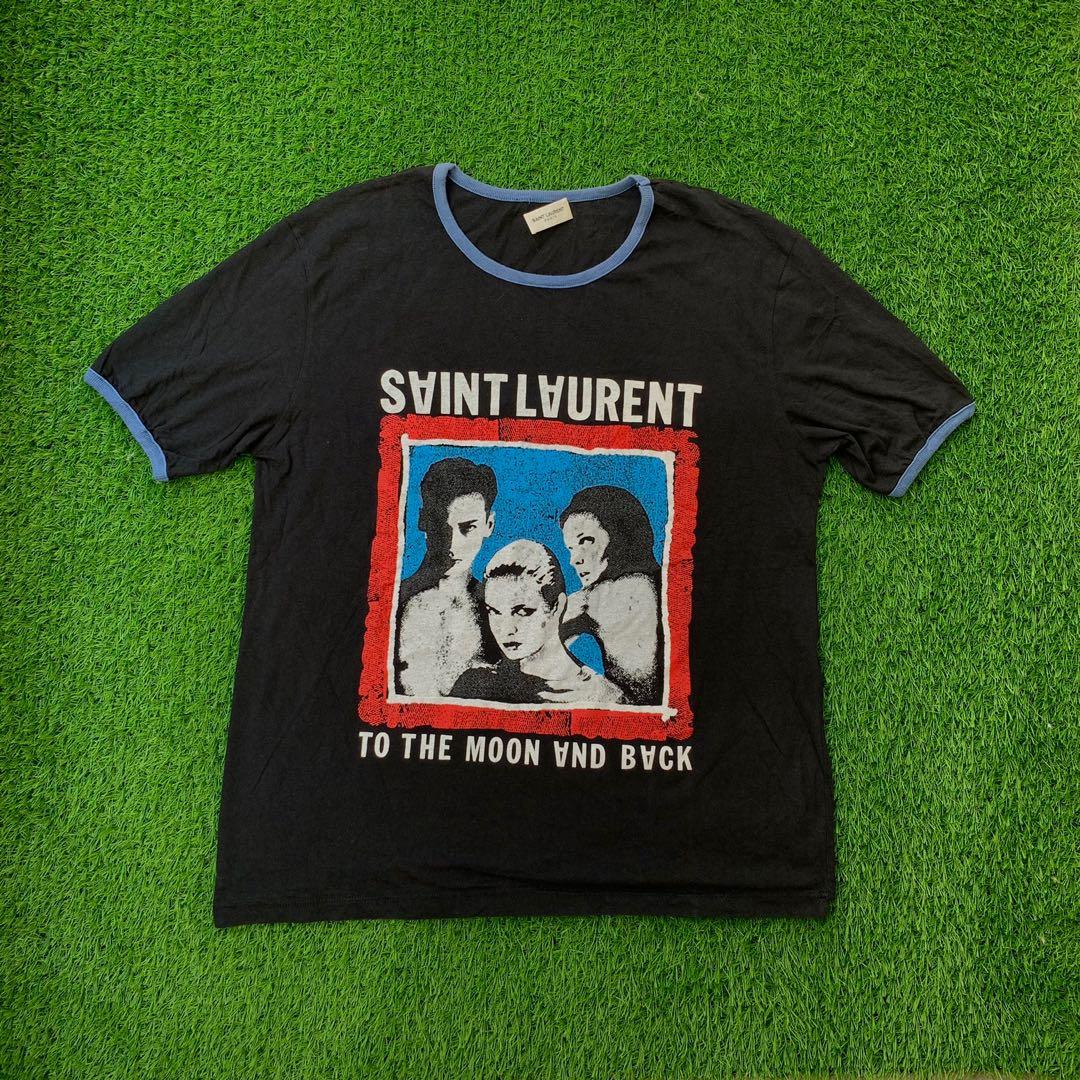 Saint laurent to the moon and back tee on sale
