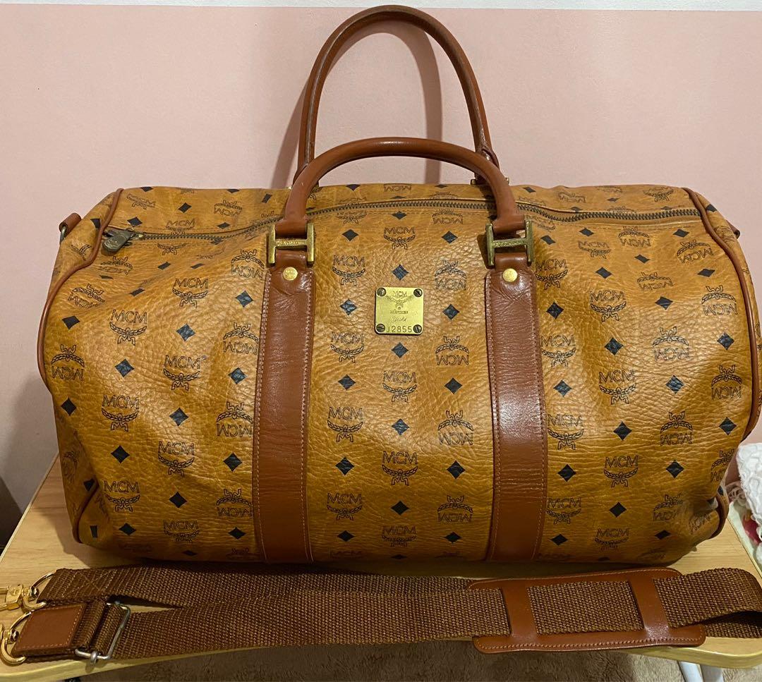 MCM duffel bag, Luxury, Bags & Wallets on Carousell