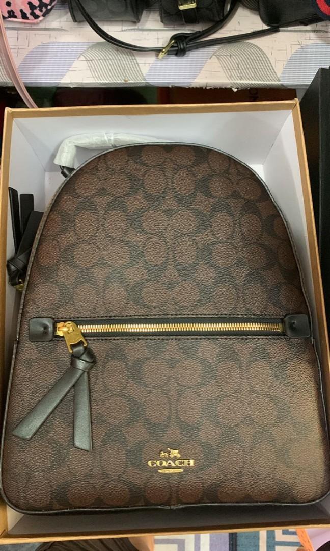 Addison backpack top in signature canvas