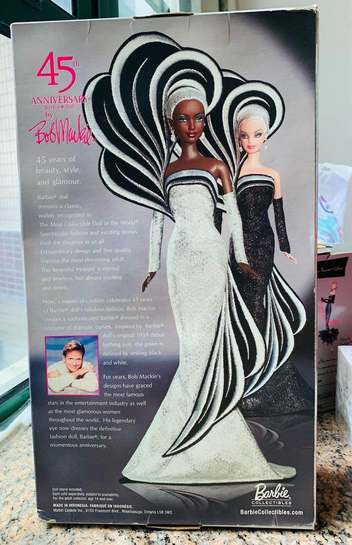 45th anniversary barbie store doll by bob mackie