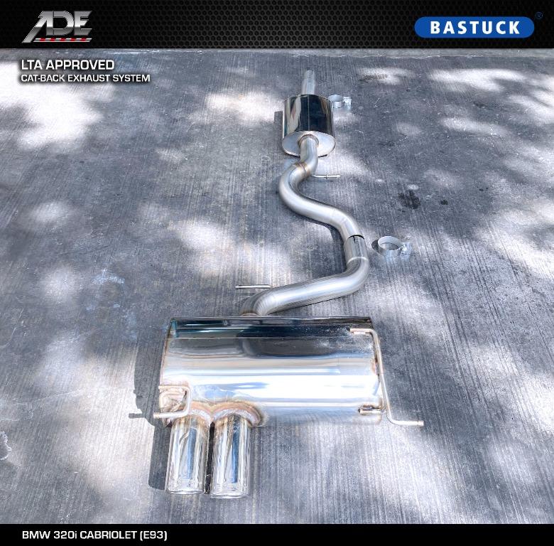 BASTUCK LTA APPROVED CATBACK EXHAUST SYSTEM ON BMW 320i CABRIOLET (E93