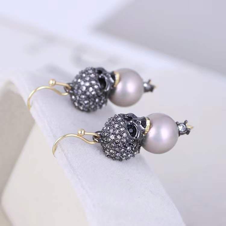 Alexis bittar skull earrings online