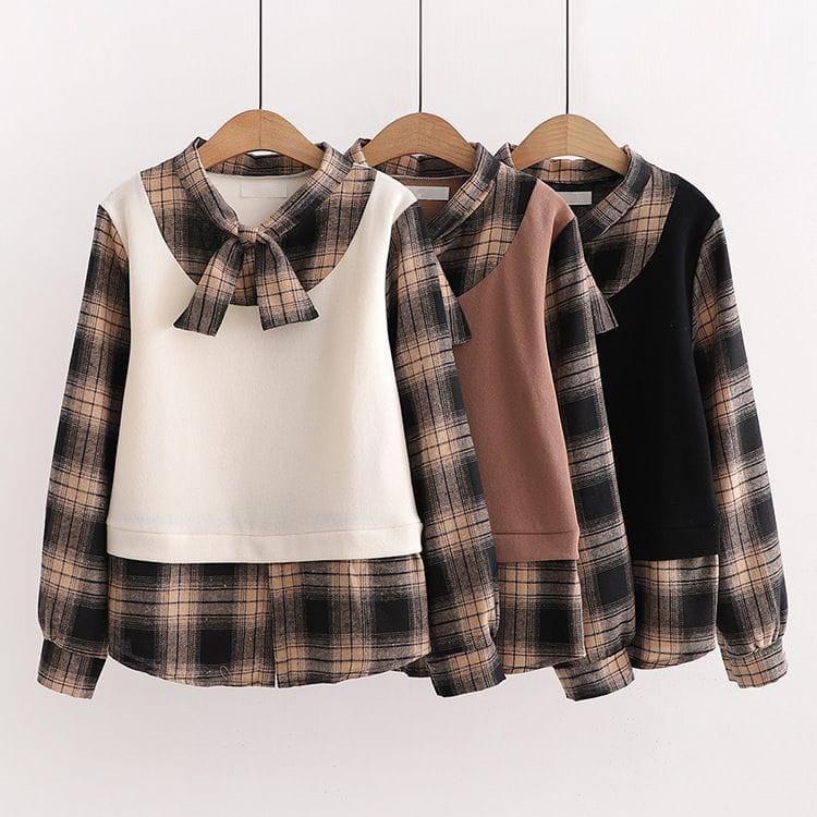 BLOUSE KOREA STYLE, Fesyen Wanita, Pakaian Wanita, Atasan di Carousell