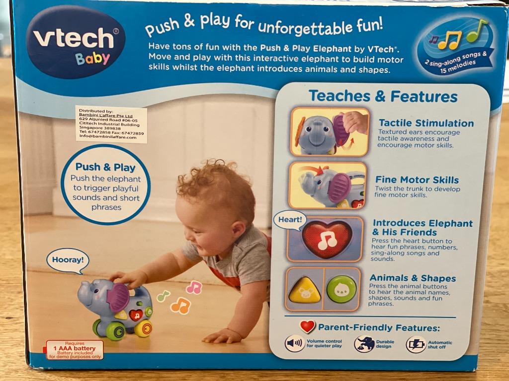 Vtech push and play elephant deals