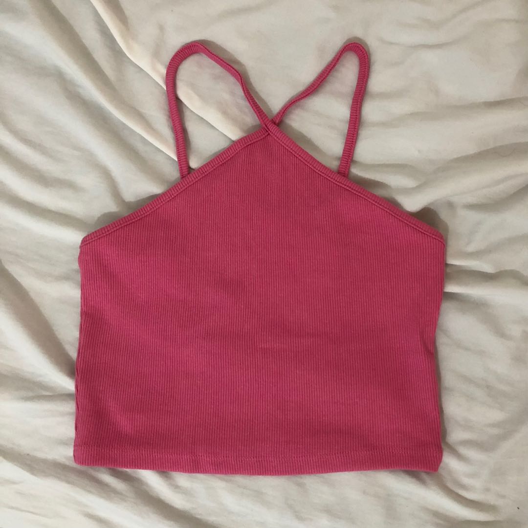 Brand new Zara Pink Halter Top, Women's Fashion, Tops, Sleeveless on