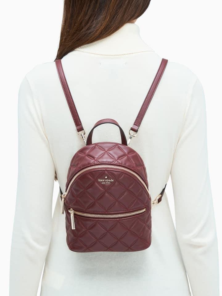 Kate spade burgundy backpack store