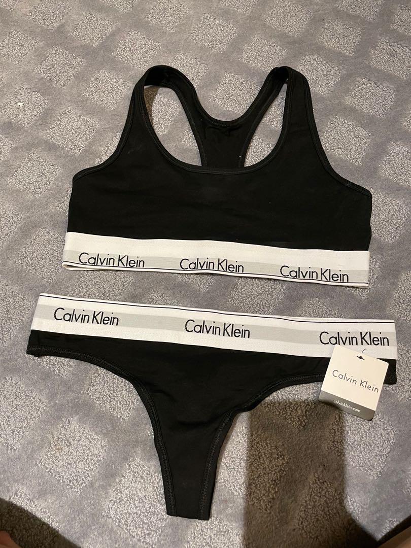 Calvin Klein sports bra set, Women's Fashion, Activewear on Carousell