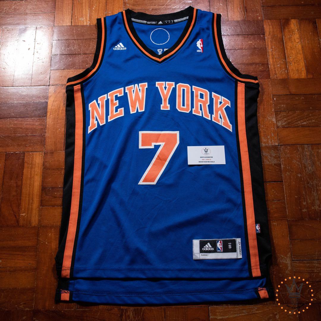 Carmelo Anthony New York Knicks Adidas All Black Jersey S NBA