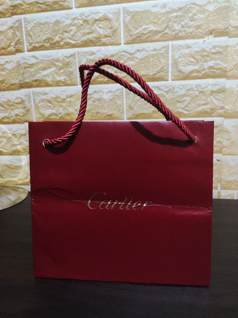 Authentic Cartier Paper Bag Large size, Luxury, Bags & Wallets on Carousell
