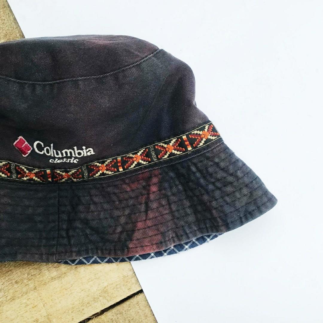 columbia reversible Bucket Hat, Fesyen 