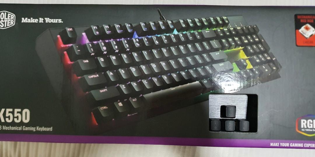 Negotiable Cooler Master Ck 550 Gktl1 Us Rgb Mechanical Keyboard V2 Blue Computers Tech Parts Accessories Computer Keyboard On Carousell