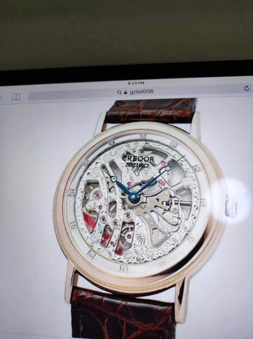 Credor Skeleton, Luxury, Watches on Carousell