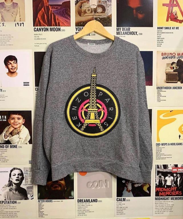 Crewneck Kenzo Paris Second, Fesyen Pria, Pakaian , Baju Luaran di Carousell