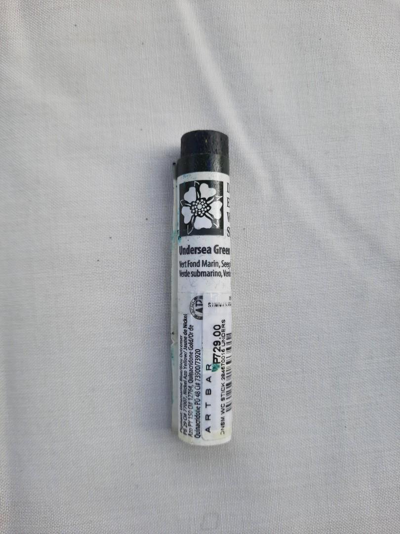 Daniel Smith Watercolor Stick: Undersea Green (Category: Art & Prints) located in Pasay City. Submitted by Jerichoquiambao21 (Listing ID 1142668972, Image 2). Description: Daniel Smith Watercolor Sticks cut to fit inside halfpans. 190php/color (approximately 1.5cm in length, difference in actual measurement may vary as the sticks will be cut manually) *message me if you want to purchase the stick.