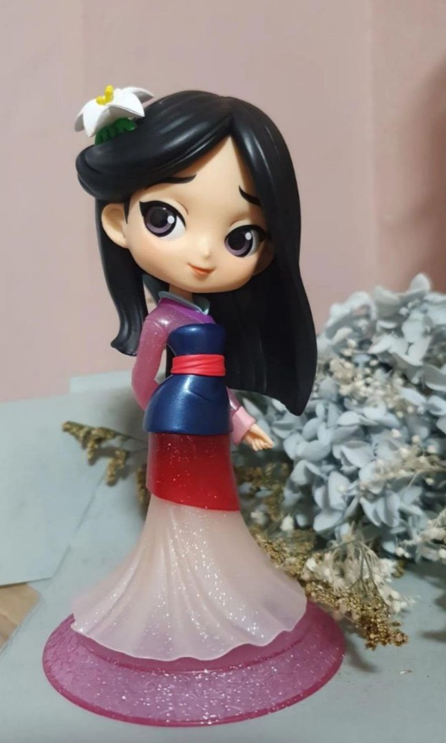 Disney Characters Mulan Glitter Line Q Posket Figure Figurine Hobbies Toys Toys Games On Carousell