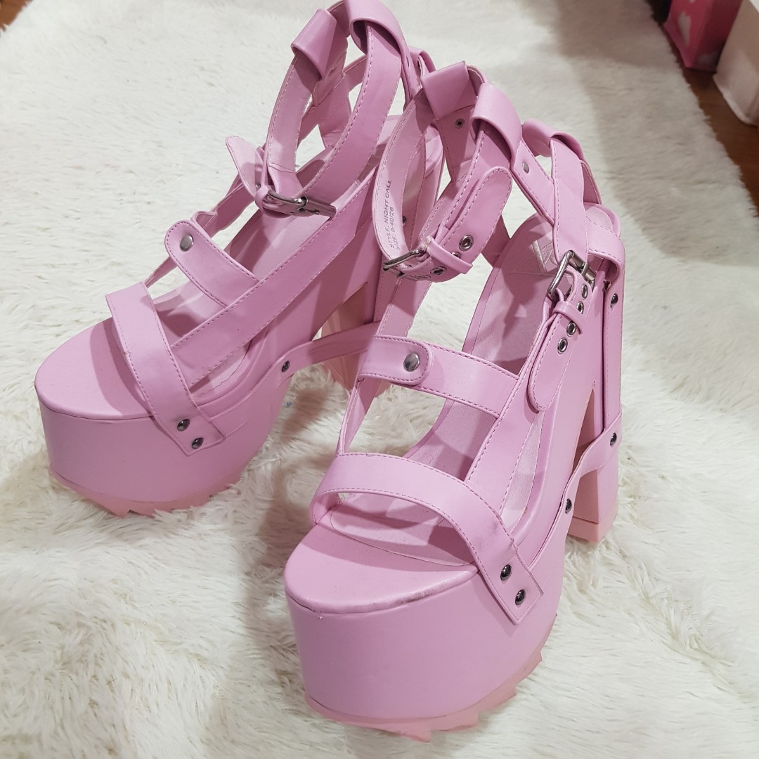 Pastel nightcall platform cheap heels
