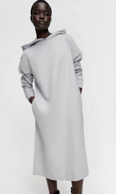 Zara hotsell hoodie dress