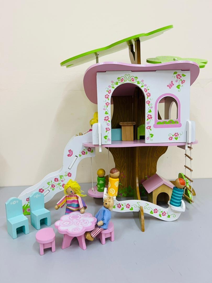 Elc Early Learning Centre Rosebud Village Wooden Tree House Treehouse Hape Janod
