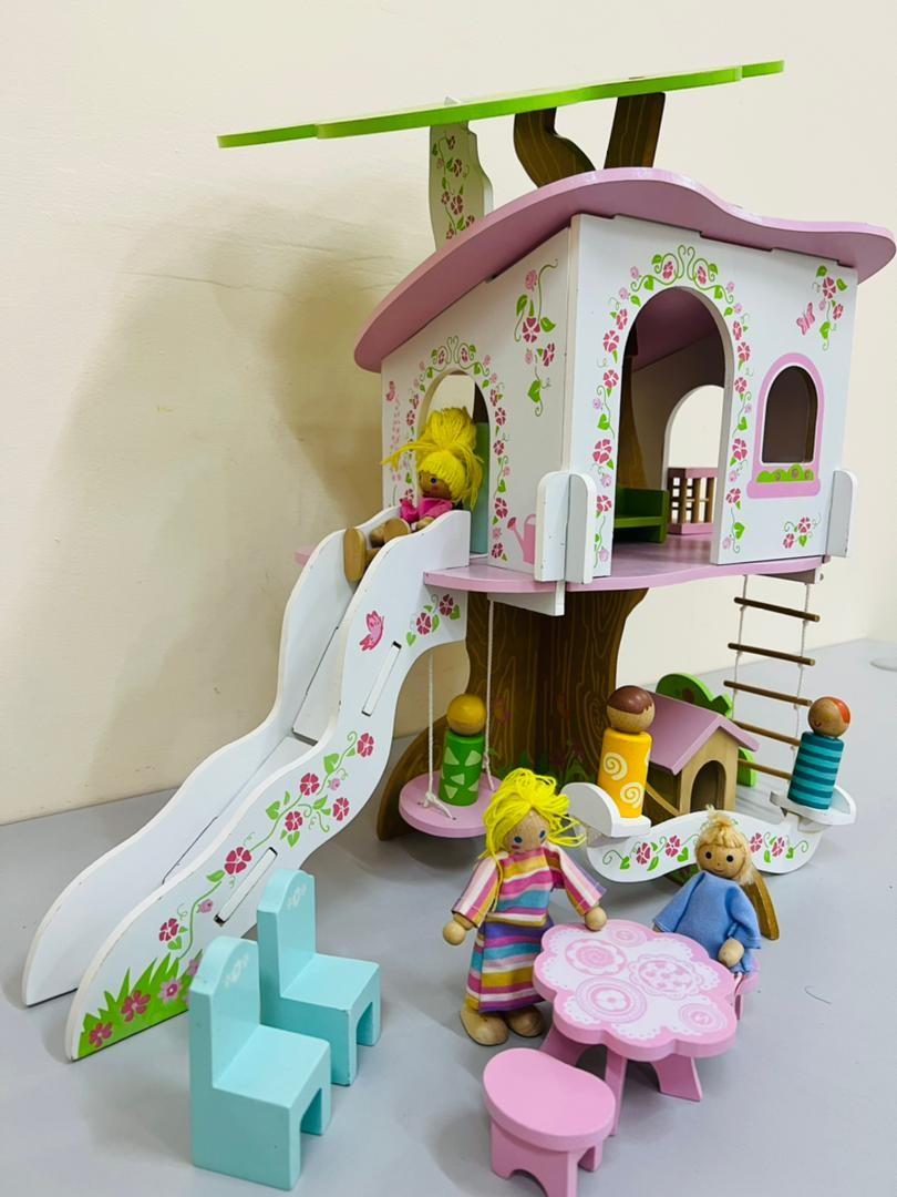 Elc Early Learning Centre Rosebud Village Wooden Tree House Treehouse Hape Janod