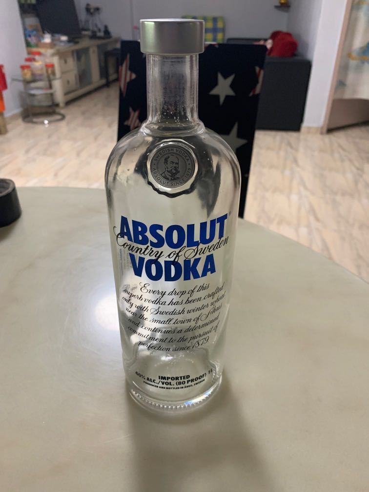 Vodka Empty Empty vodka bottle, Food & Drinks, Beverages on Carousell