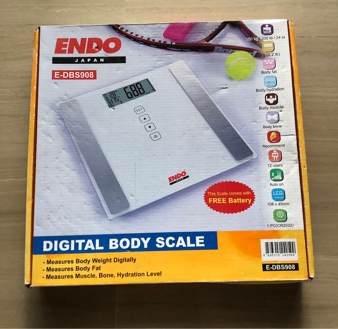 Endo Digital Body Scale, Health & Nutrition, Health Monitors & Weighing