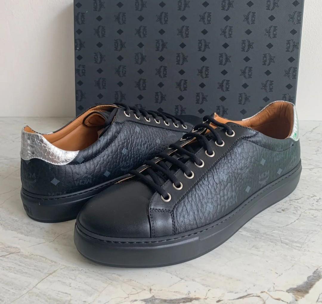 Fast Sale Last 1pcs BNIB MCM Low Top Men Sneaker Black sz 43