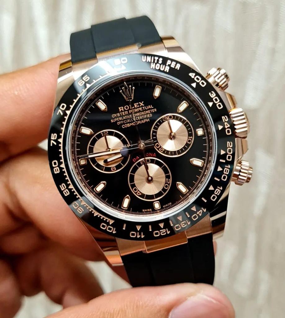 Rolex Daytona 18K Rosegold Oysterflex 