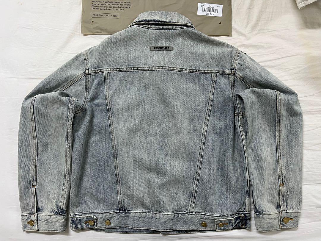 Essentials denim sales trucker jacket