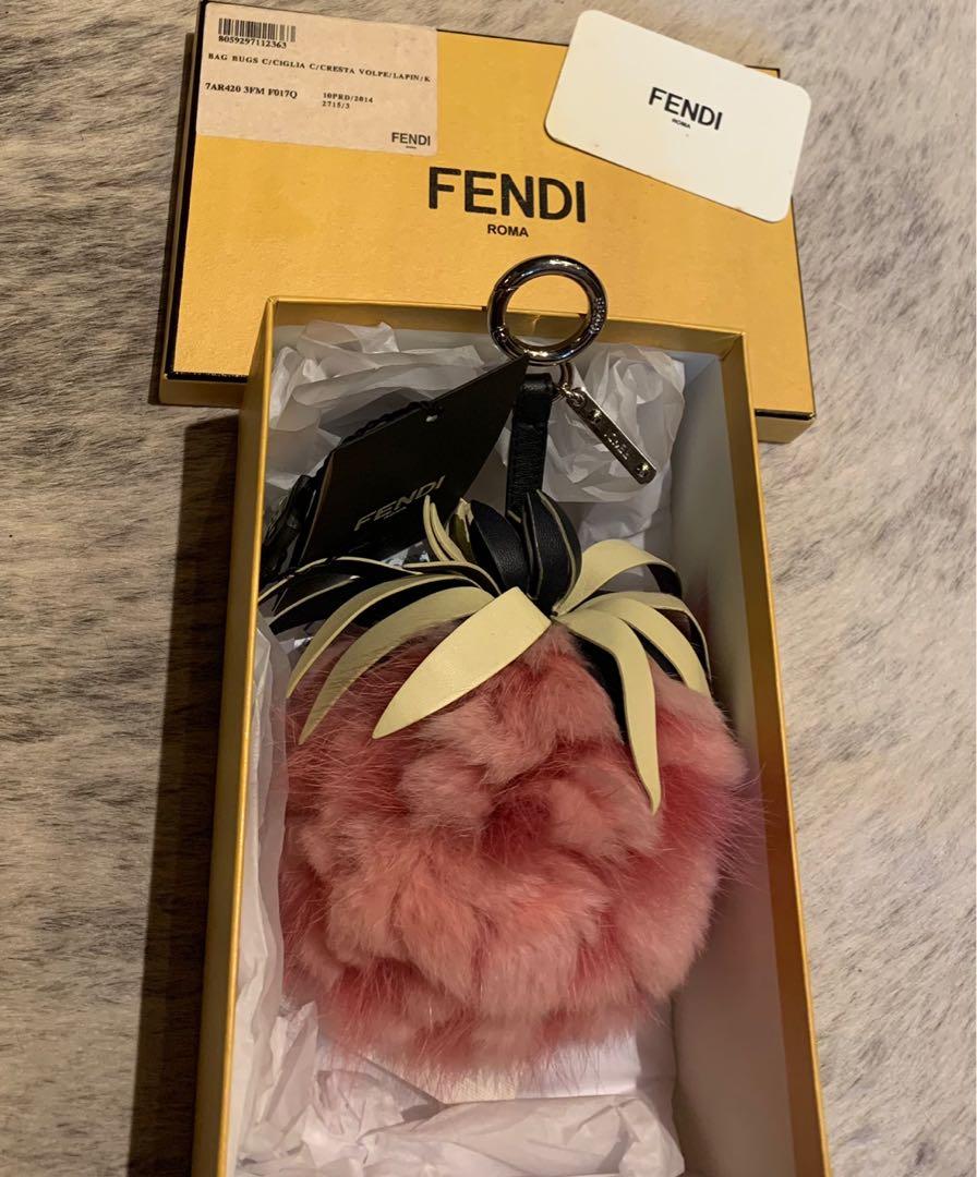 Fendi pineapple bag charm on sale