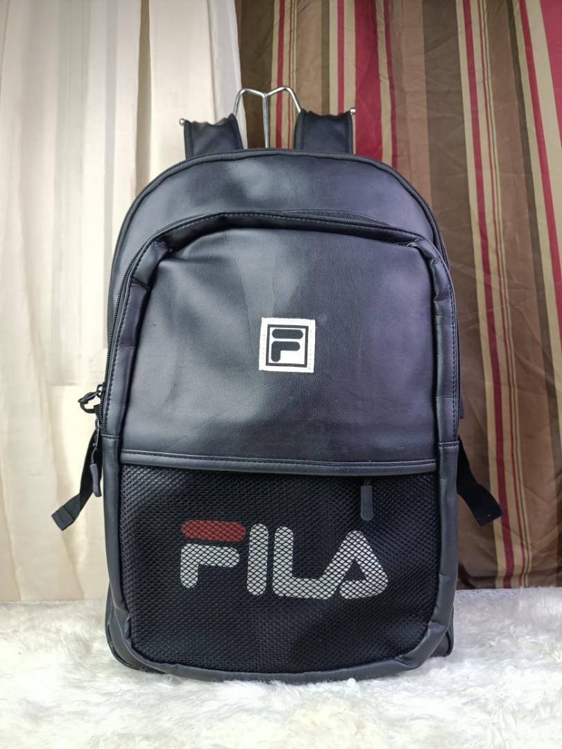 FILA LEATHER BACKPACK, Men's Fashion 