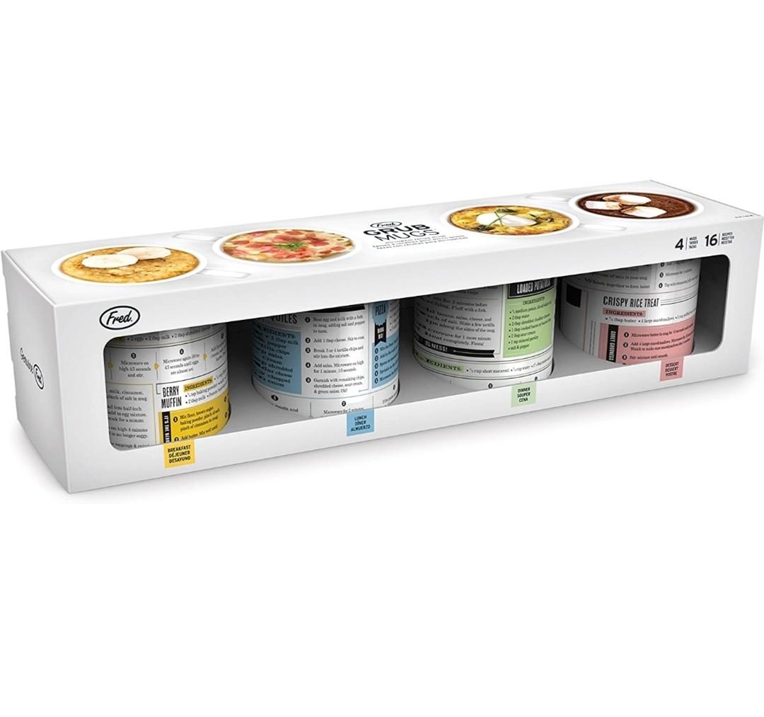 Fred GRUB MUGS with 16 microwaveable recipes, Furniture & Home Living, Kitchenware & Tableware