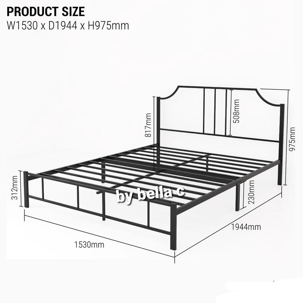 Queen bed frame deals size in feet
