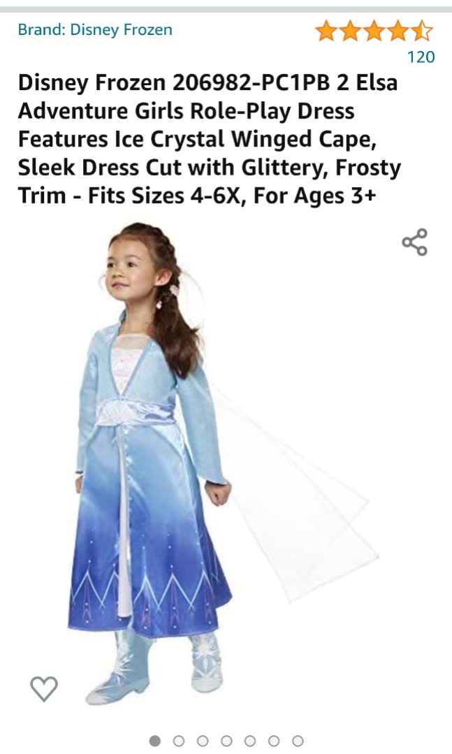 Frozen Elsa Costume Babies Kids Babies Kids Fashion on Carousell