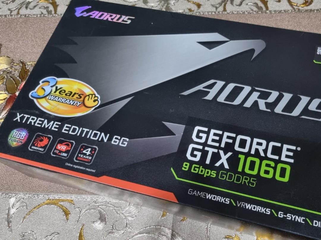 Aorus gtx 1060 xtreme edition 6g sale