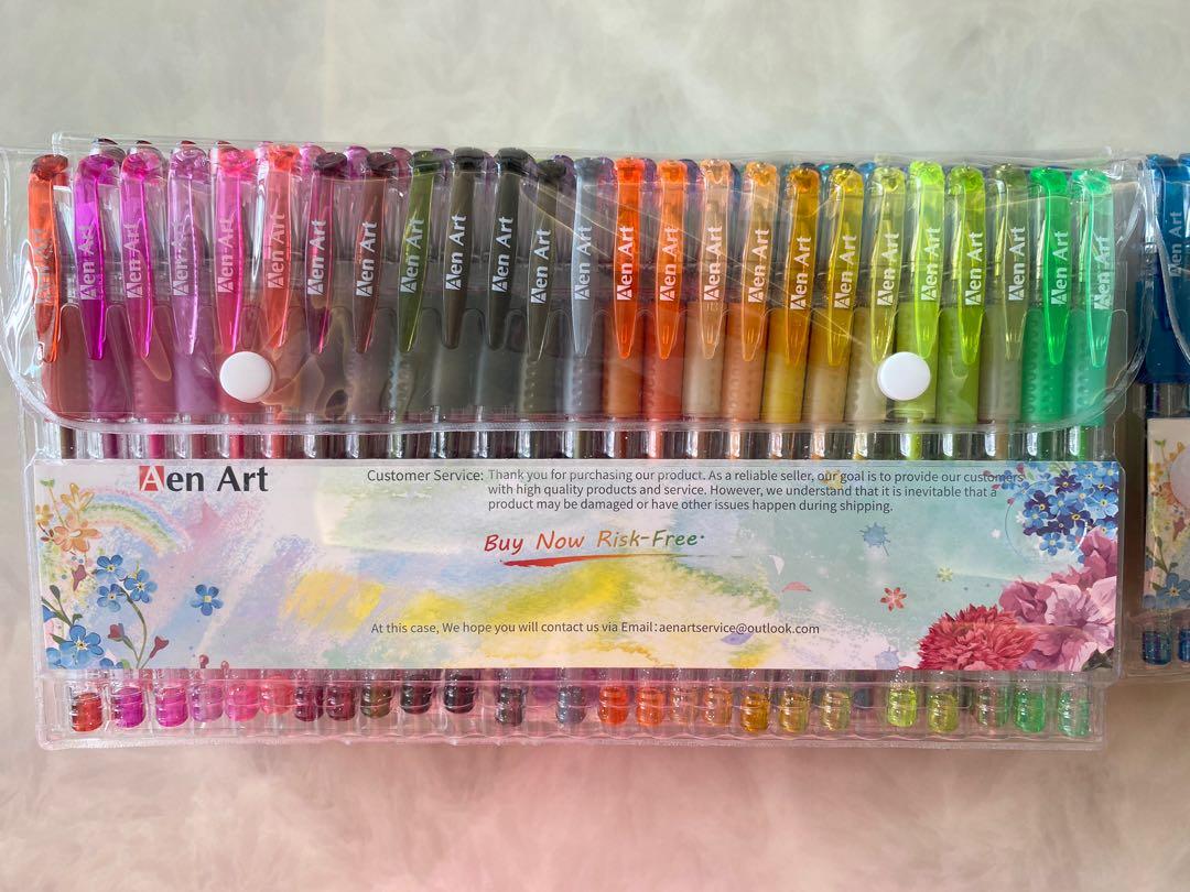 Glitter Gel Pens, 100 Color Glitter Pen Set for Making Cards, 30% More Ink  Neon Glitter Gel Marker for Adult Coloring Books, Journaling Crafting  Doodling Drawing, Hobbies & Toys, Stationery & Craft