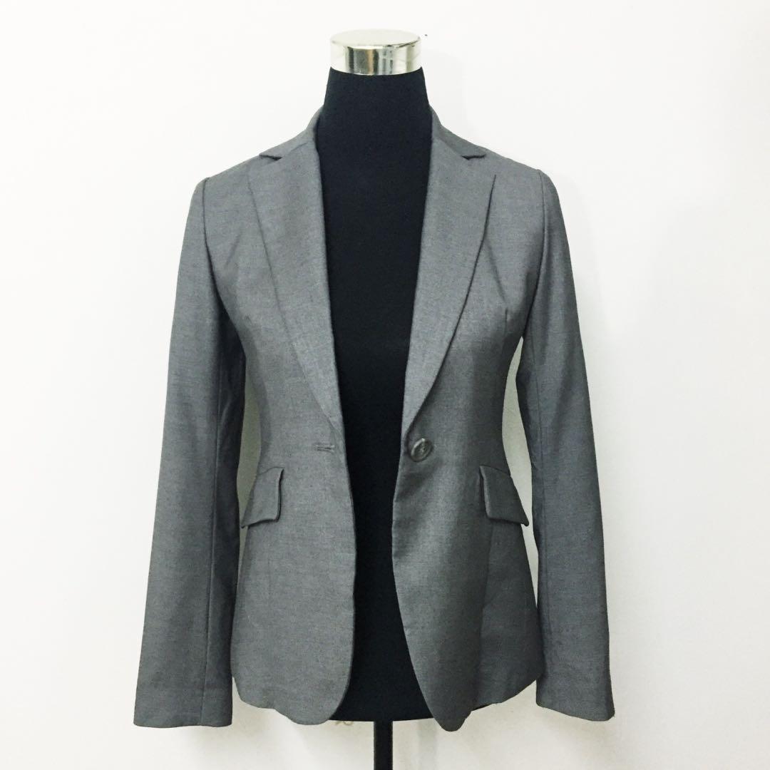 Gray blazer sale for women