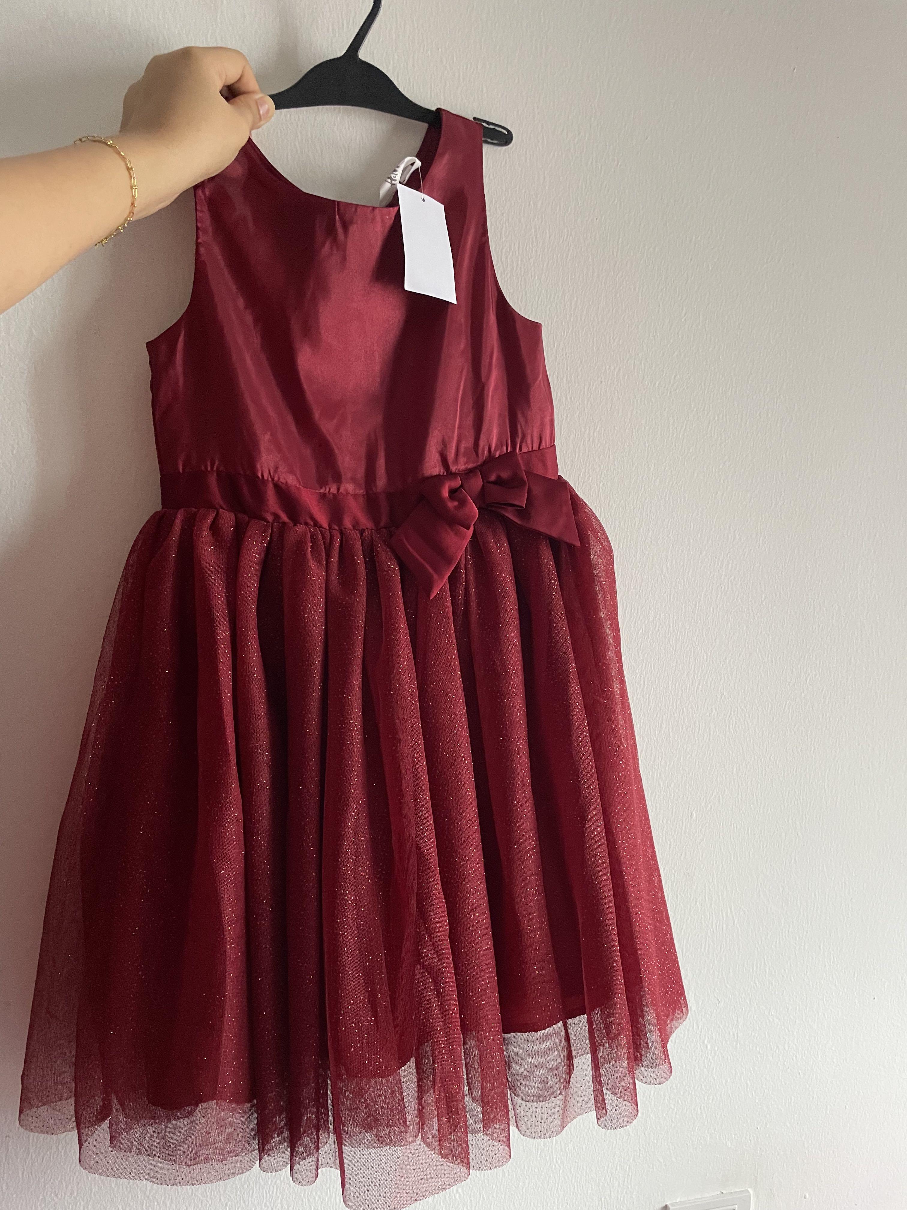 H&m red hot sale dress girl