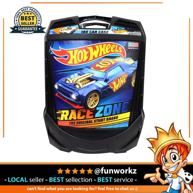 Hot Wheels 100 Car Rolling Storage Case with Retractable Handle