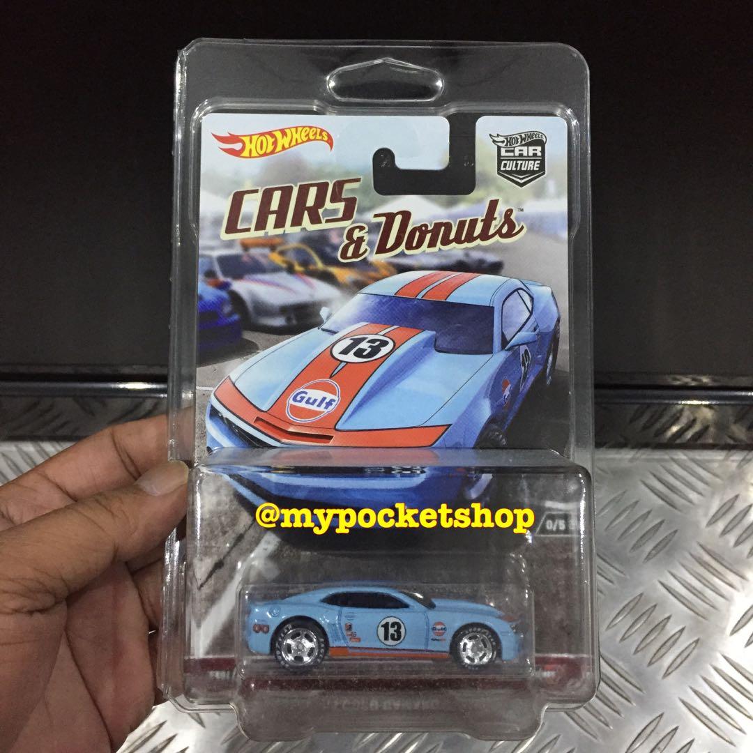 Hot Wheels RLC Car Culture Premium Cars & Donuts Gulf '13 COPO Camaro  Diecast & Toy Vehicles Cars, Trucks & Vans