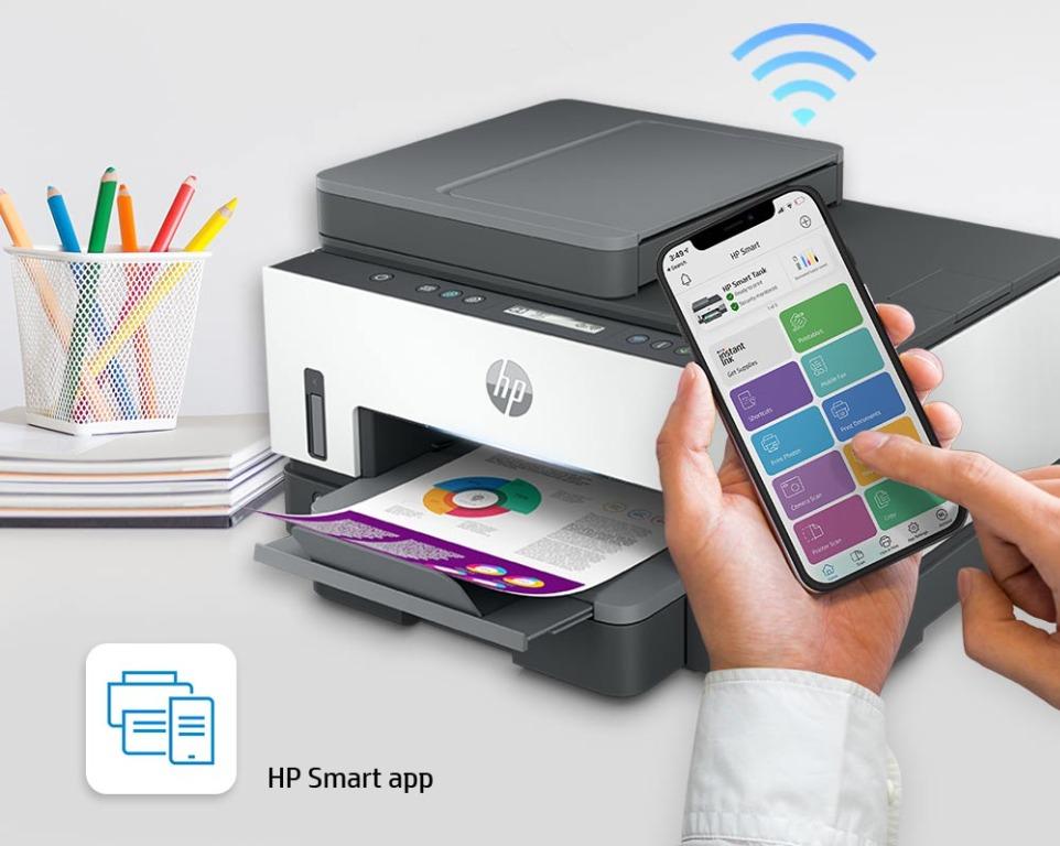 Hp Smart Tank 750 Wi Fi Duplexer All In One Printer With Adf And Smart Guided Button Computers 4116