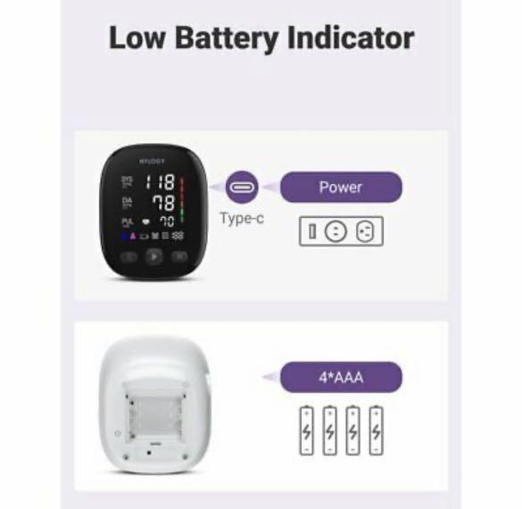 Hylogy U81U Upper Arm Blood Pressure Monitor, Large LED Display
