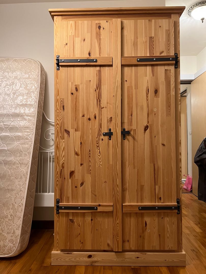 Solid wood best sale wardrobe ikea