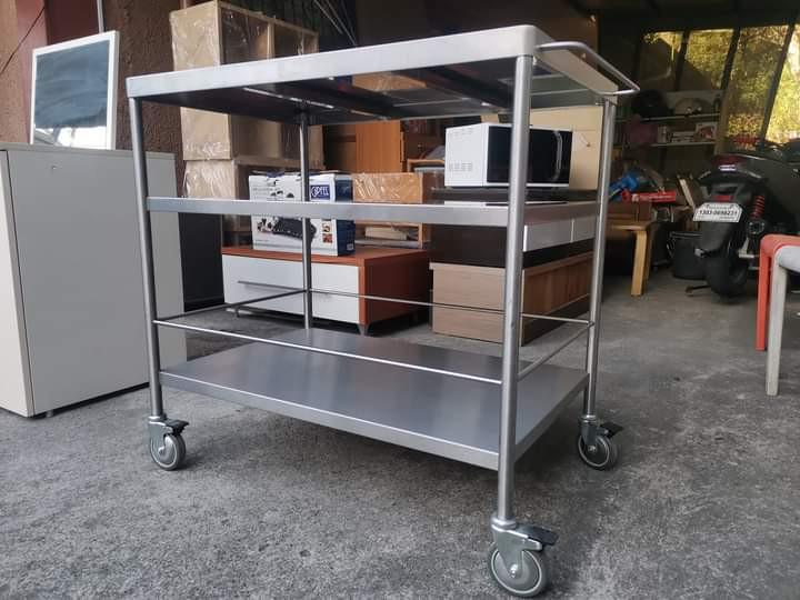 Ikea flytta kitchen cart Stainless steel, Furniture & Home Living