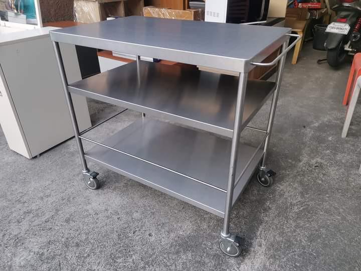 Ikea flytta kitchen cart Stainless steel, Furniture & Home Living