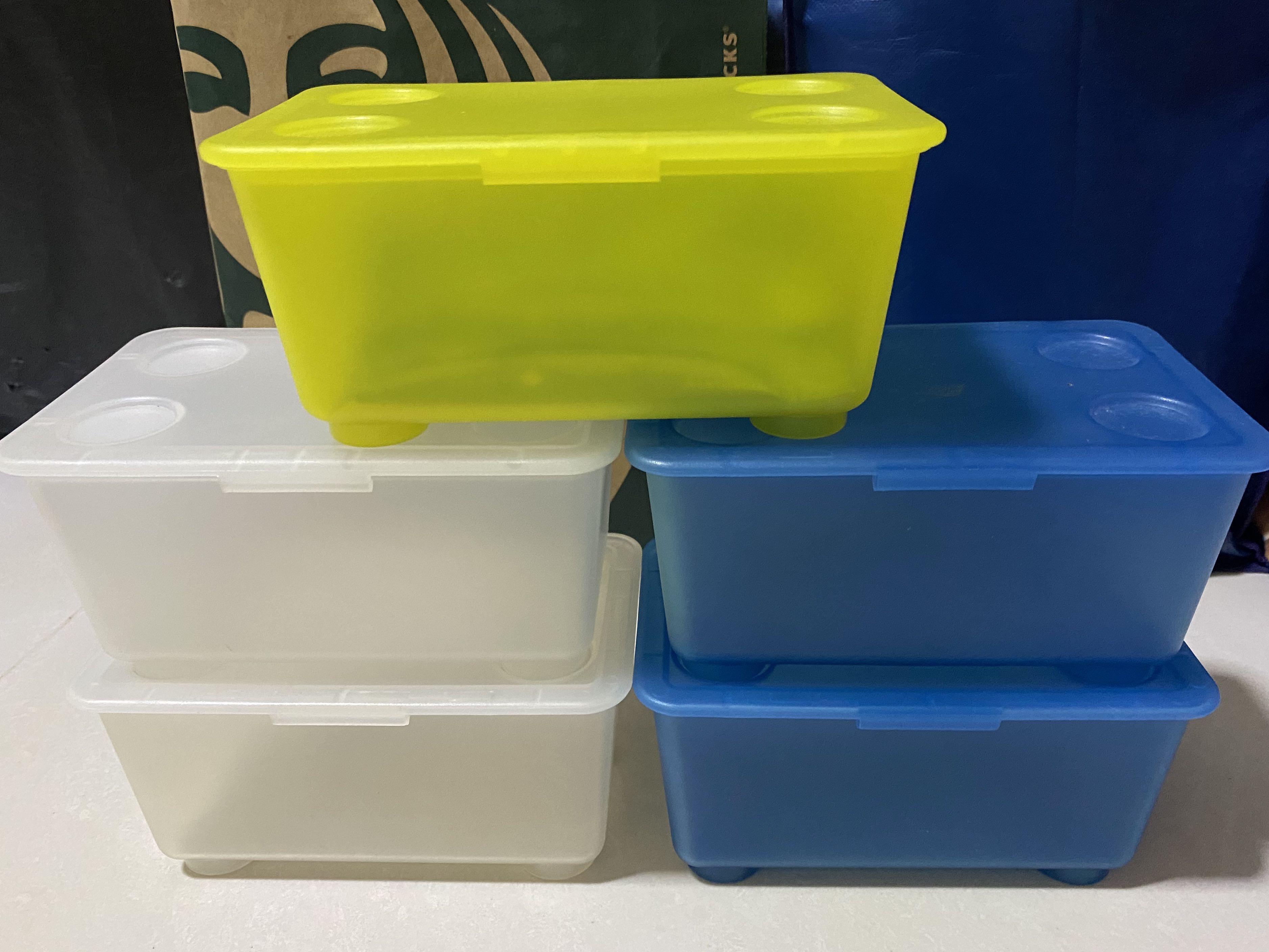 Ikea Glis Boxes with Lids, Furniture & Home Living, Home Improvement